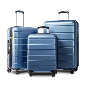 AOUZE Practical Luggage Suitcase Lightweight Expandable Lock Rotator 20 Inches 24 Inches 28 Inches Ultra-Lightweight But Very Durable Suitable for Outdoor Use (Color : Blue)