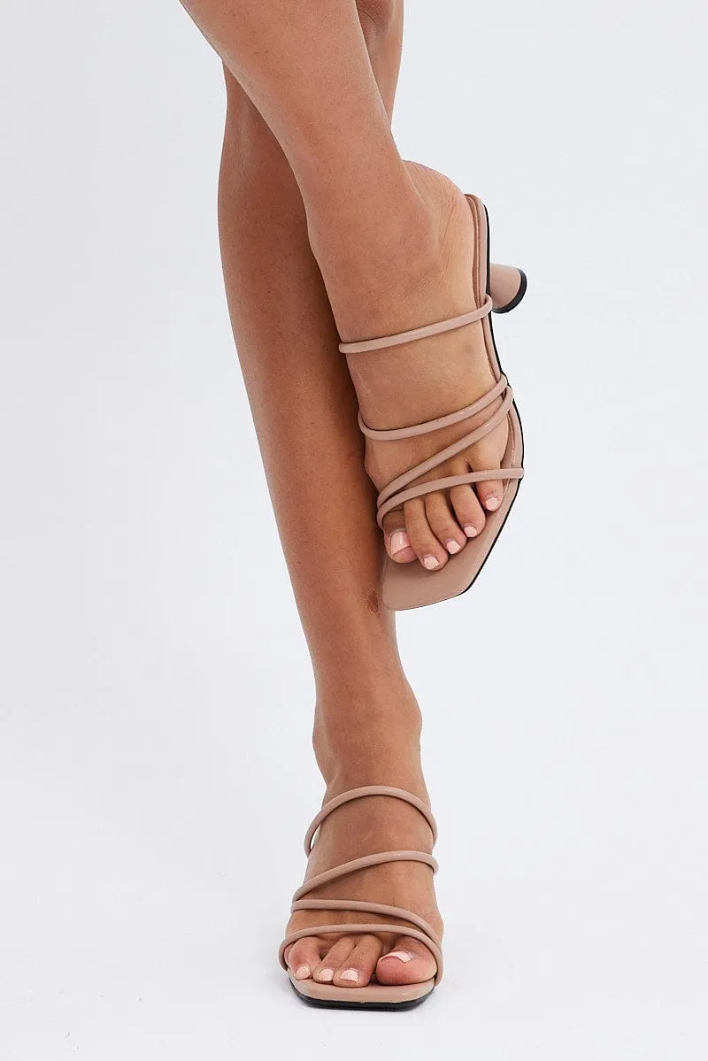 Beige Mules