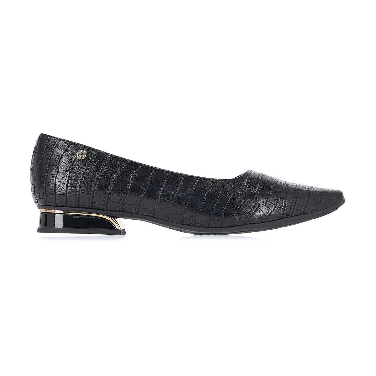 Black Croco flats for Women (279.004)