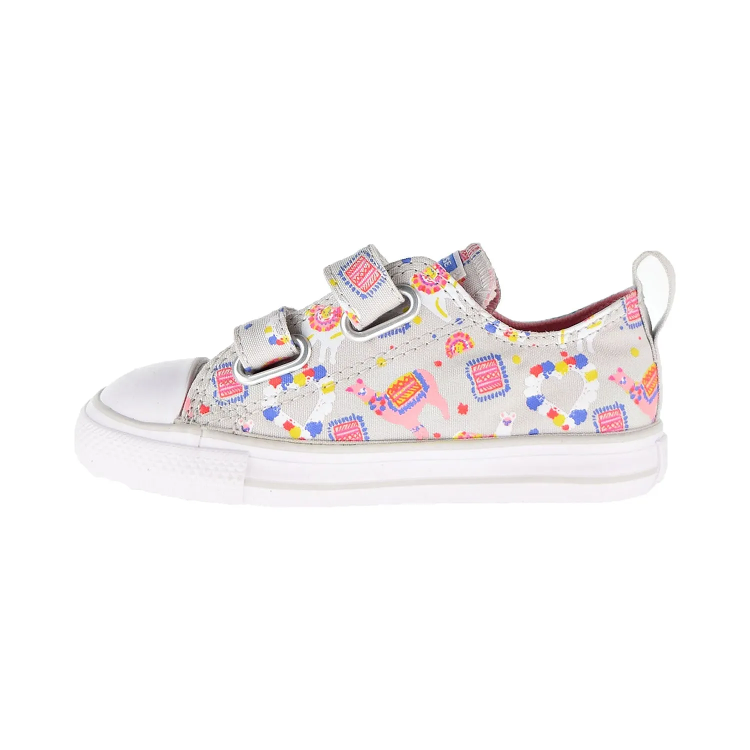 Converse Chuck Taylor AS Llama Party Hook And Loop Toddler Shoes Mouse-Pink