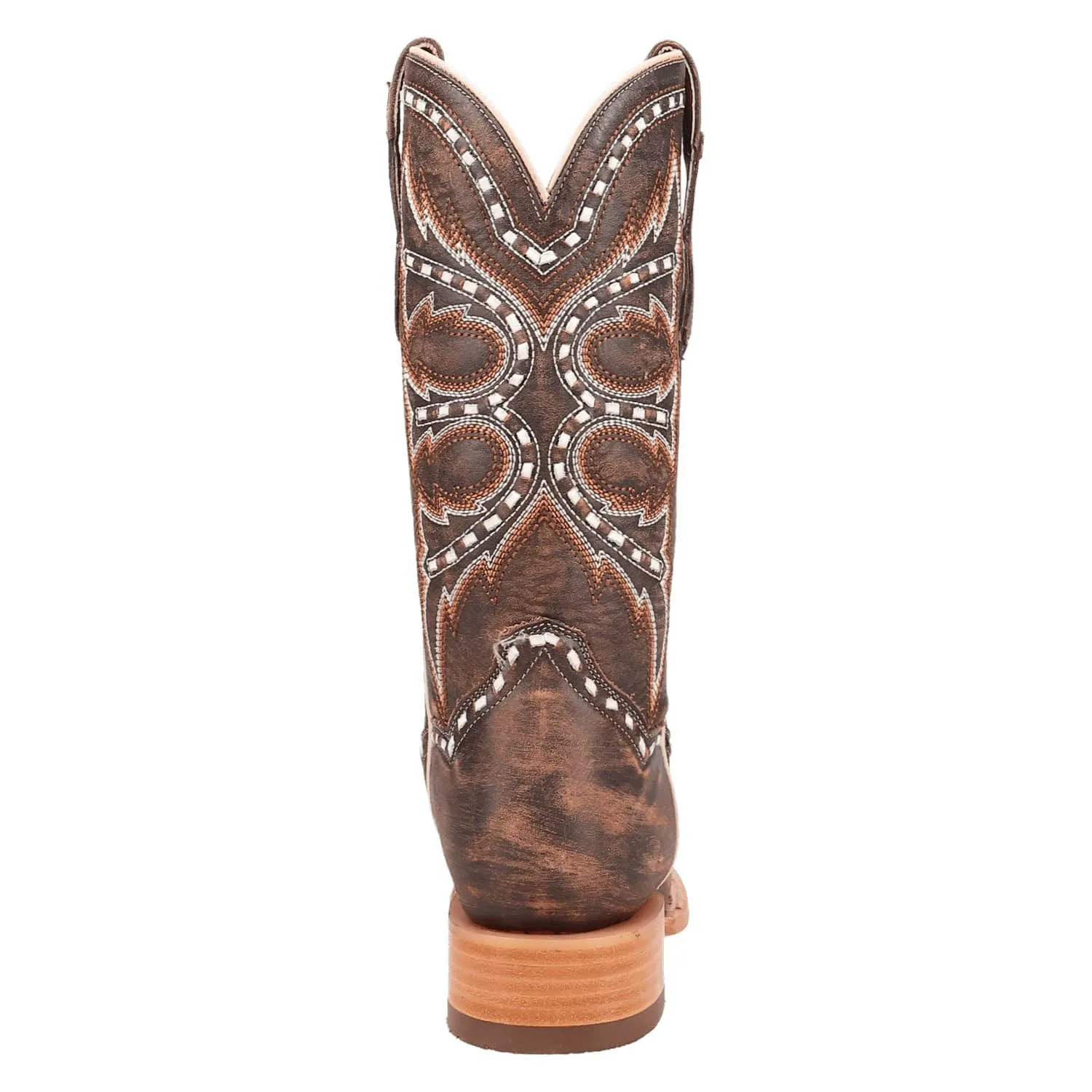 Dan Post Womens Gretchen Sanded Brown Leather Cowboy Boots