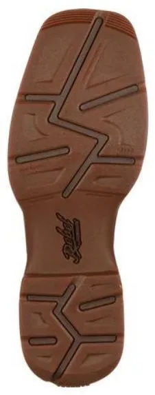 Durango Rebel Men's 12" Pull On Brown Leather Square Toe Western Boot DB4443