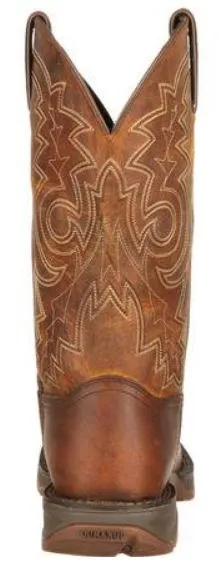 Durango Rebel Men's 12" Pull On Brown Leather Square Toe Western Boot DB4443