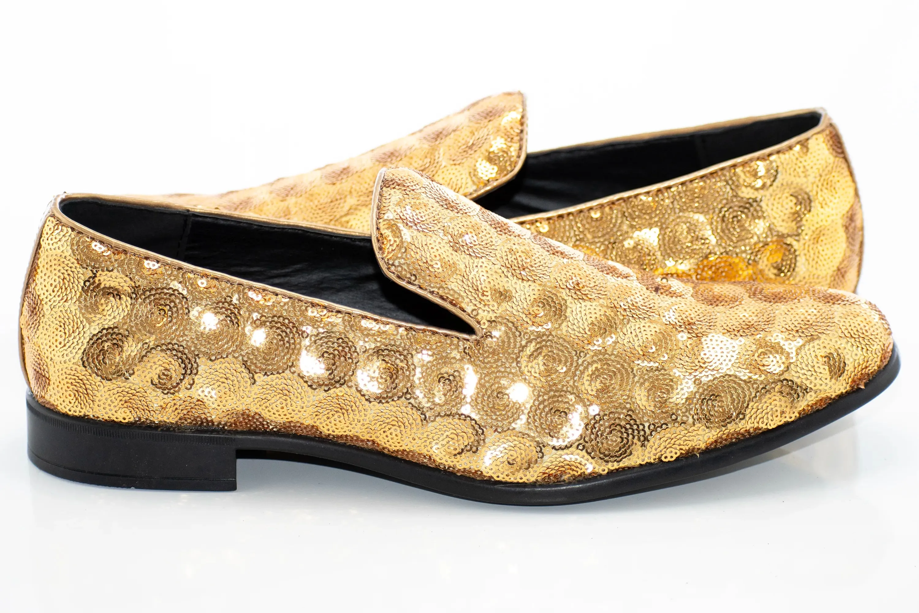 Gold Swirl Dress Shoes