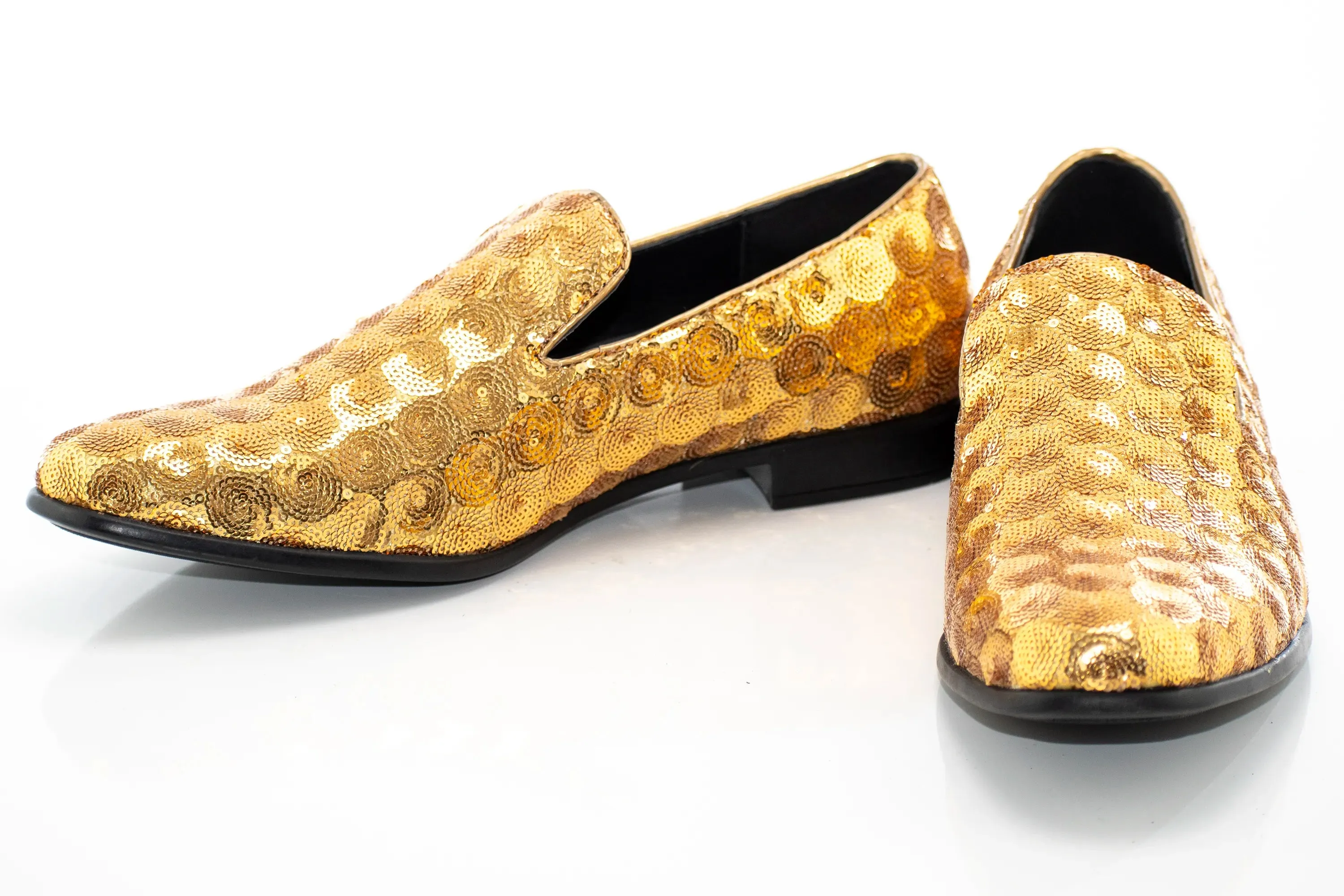 Gold Swirl Dress Shoes