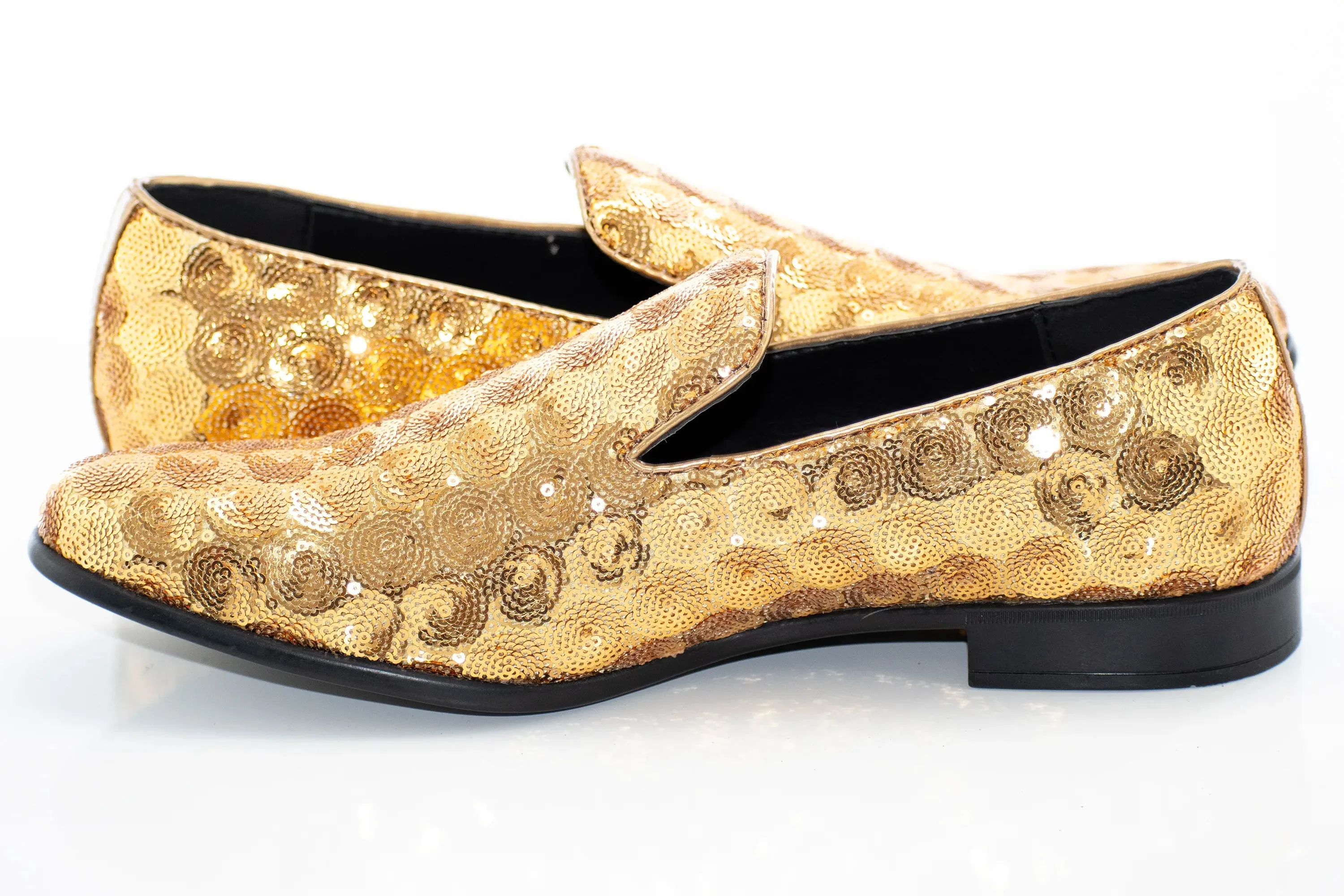 Gold Swirl Dress Shoes