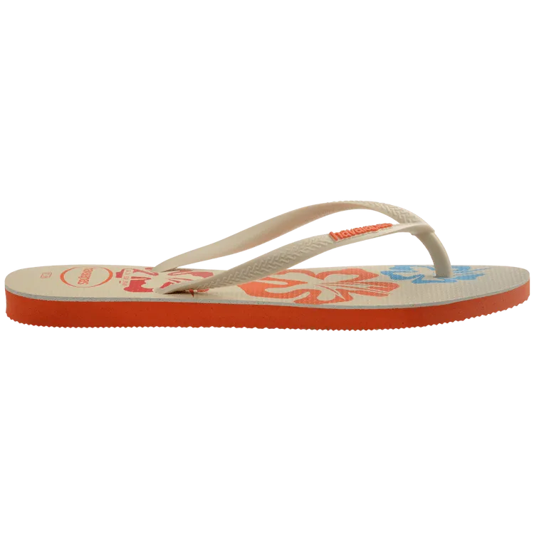 HAVAIANAS Slim Postcard USA sandal- Sunset Orange