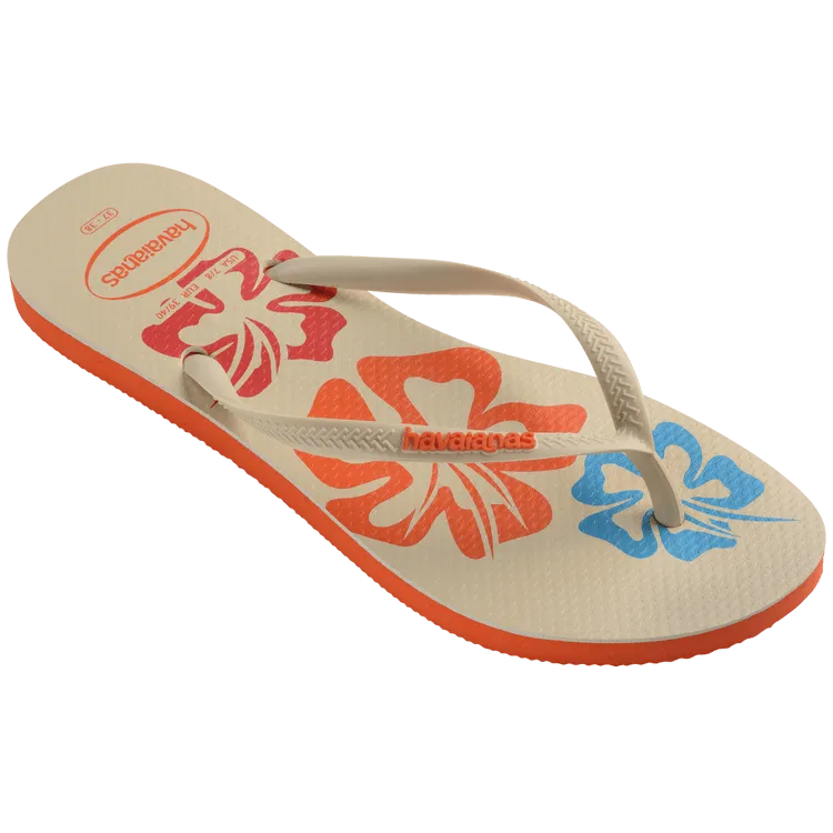 HAVAIANAS Slim Postcard USA sandal- Sunset Orange