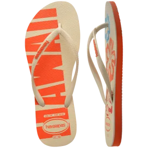 HAVAIANAS Slim Postcard USA sandal- Sunset Orange