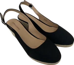 JD Williams Black Slingback Espadrilles UK 9.5 EU 43.5 👞