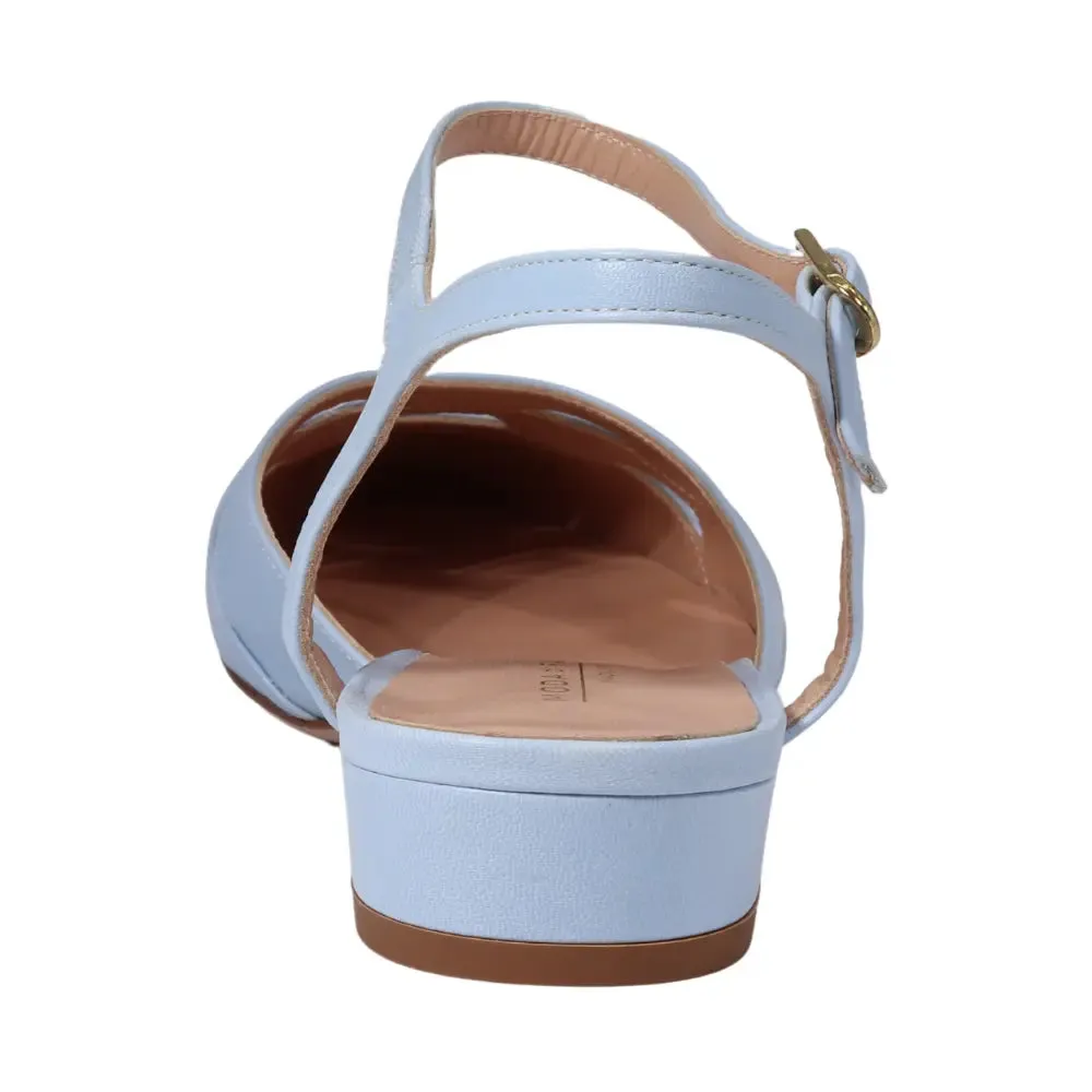 Ladies Flat Shoe - Leather Azul - MDF60244
