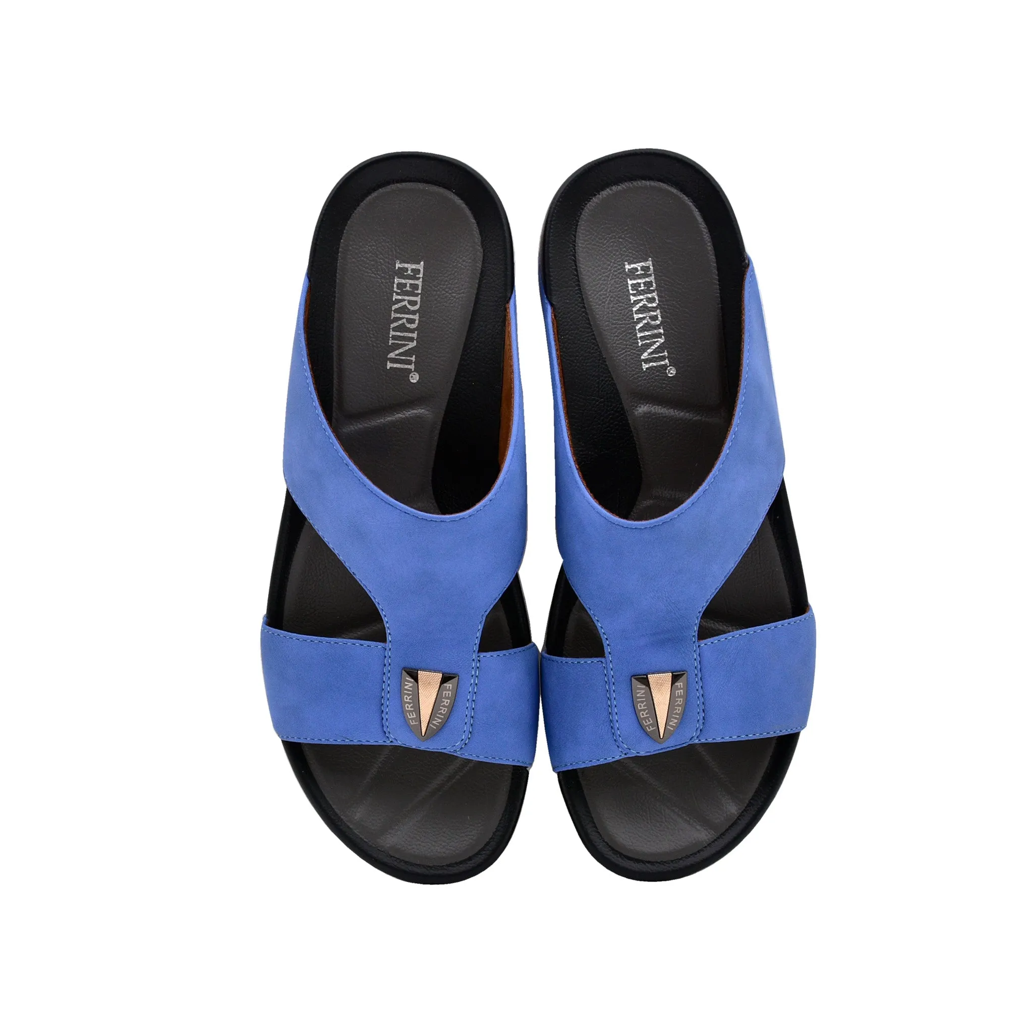 Mens Arabic Slippers Blue