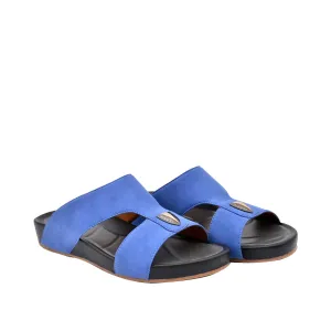 Mens Arabic Slippers Blue