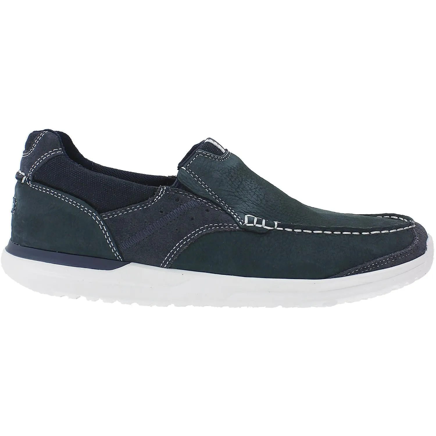 Men's Rockport Langdon Slip-On Steel Blue Nubuck