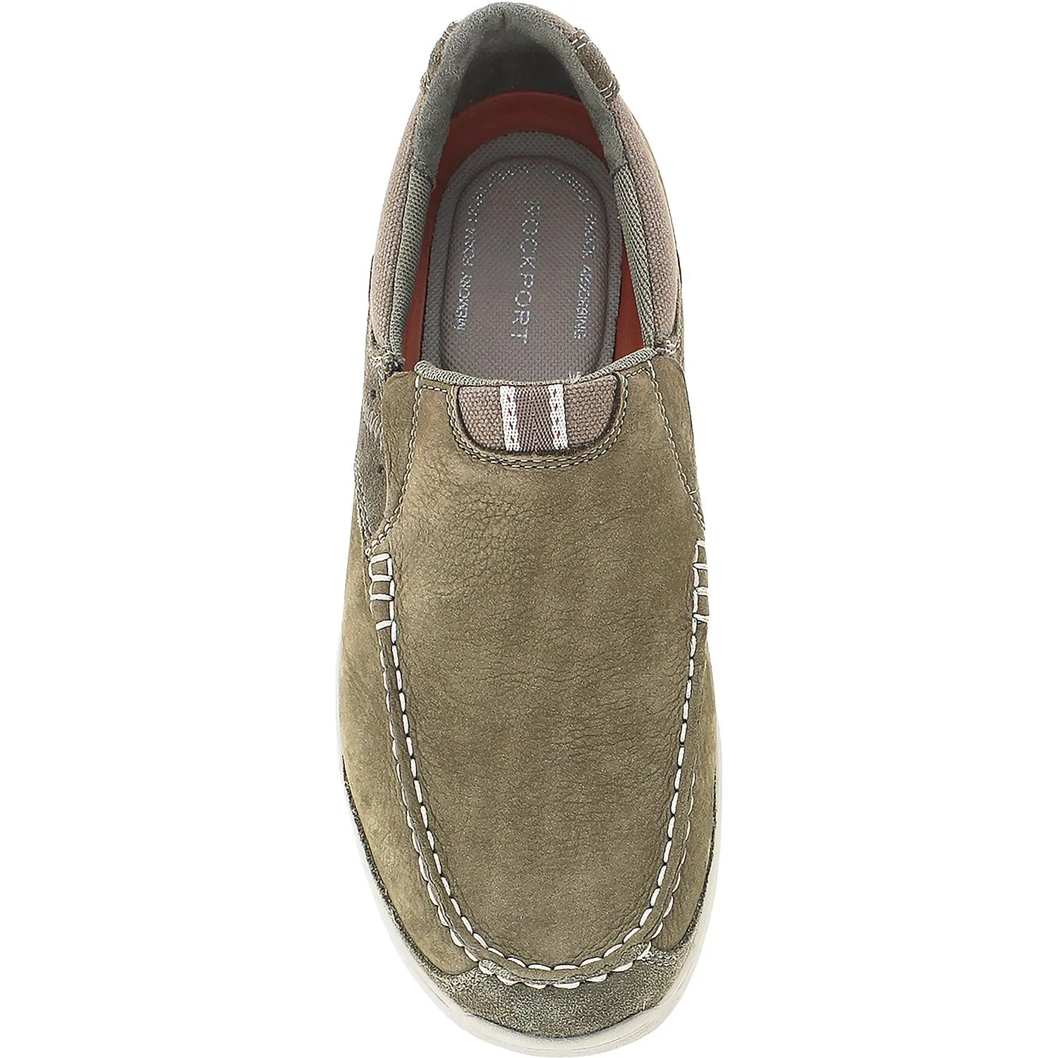 Men's Rockport Langdon Slip-On Taupe Nubuck
