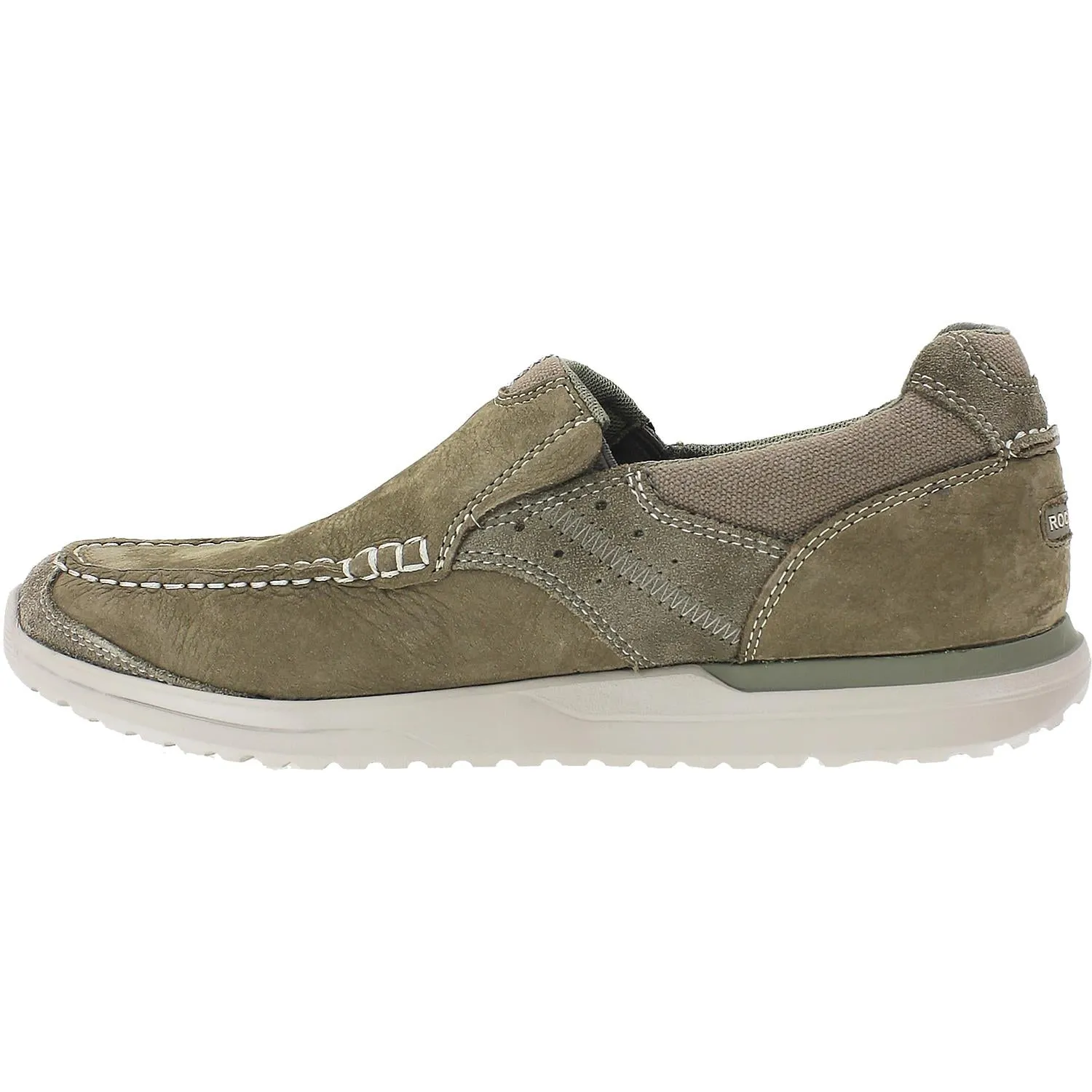 Men's Rockport Langdon Slip-On Taupe Nubuck