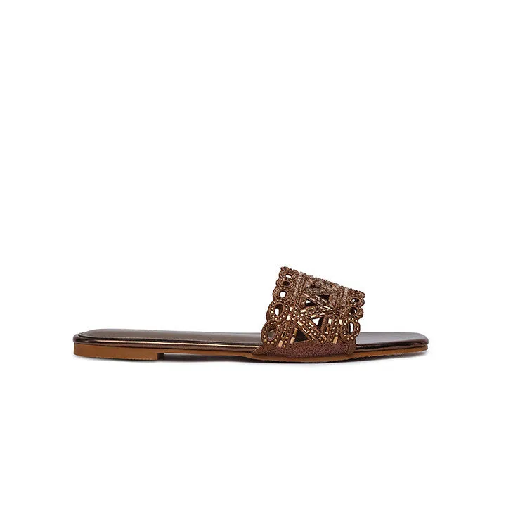 Mirror Cut Embellished Slide Sandal MY 319