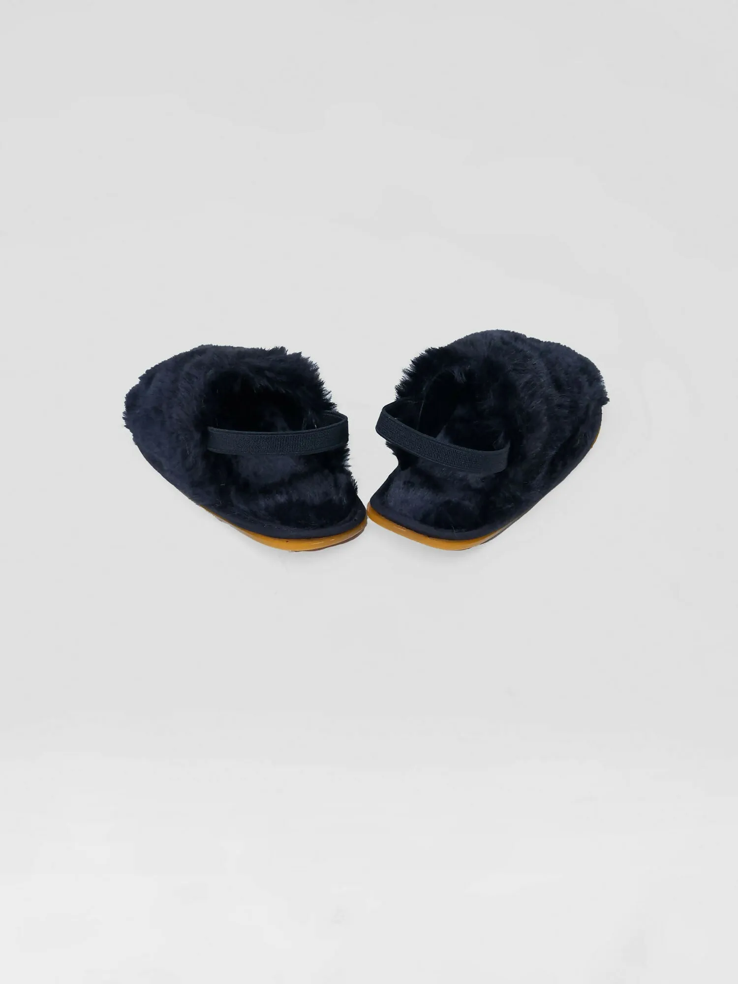 Princess Fur Sandal - Black