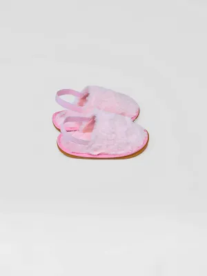 Princess Fur Sandal - Pink