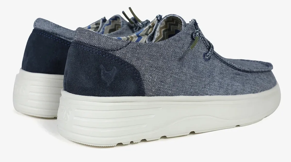 PWomens Recife Platform Canvas Shoes - Marino Navy