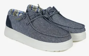 PWomens Recife Platform Canvas Shoes - Marino Navy