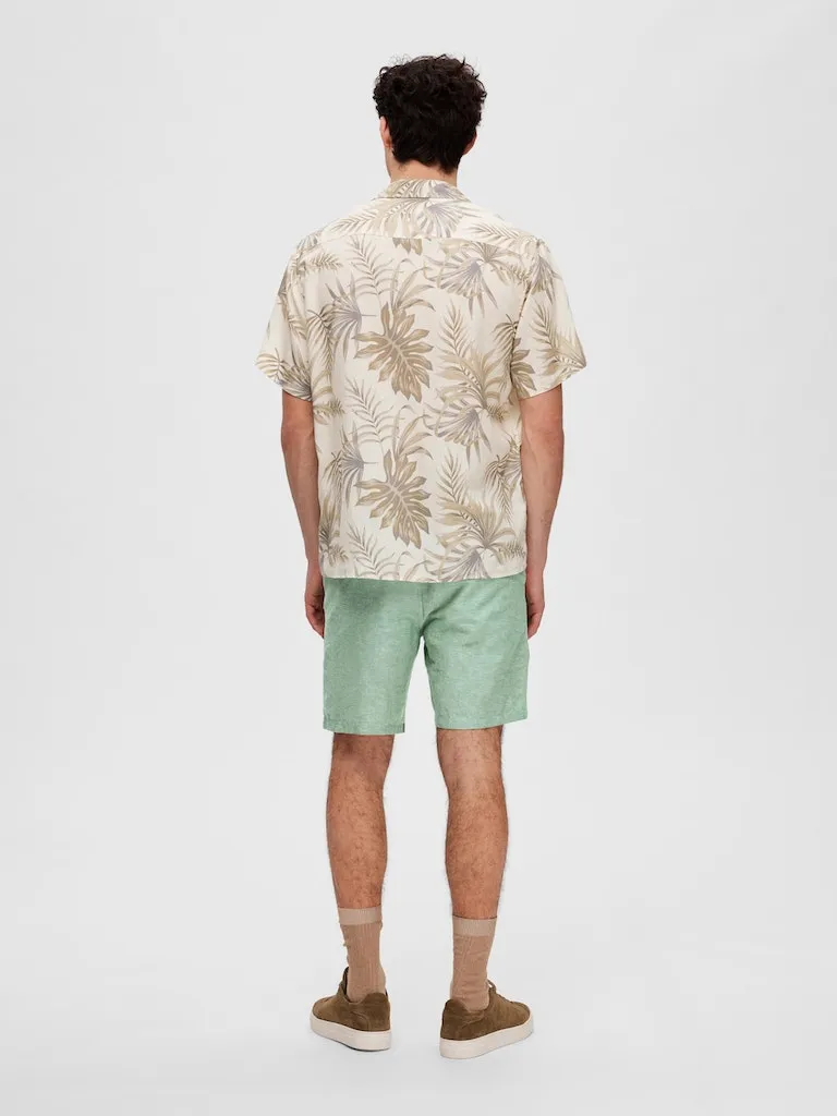 Selected Homme / Damen-Bluse / SLHRELAX-NOA-AOP SHIRT SS RESORT B