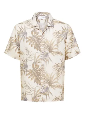 Selected Homme / Damen-Bluse / SLHRELAX-NOA-AOP SHIRT SS RESORT B
