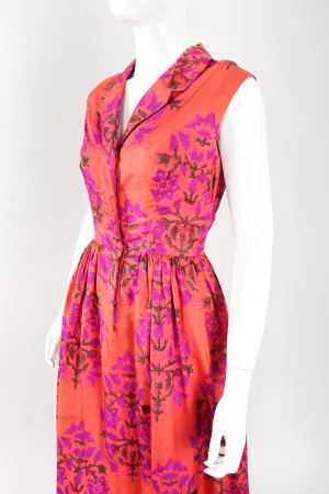 Sleeveless Silk Shirtwaist Dress