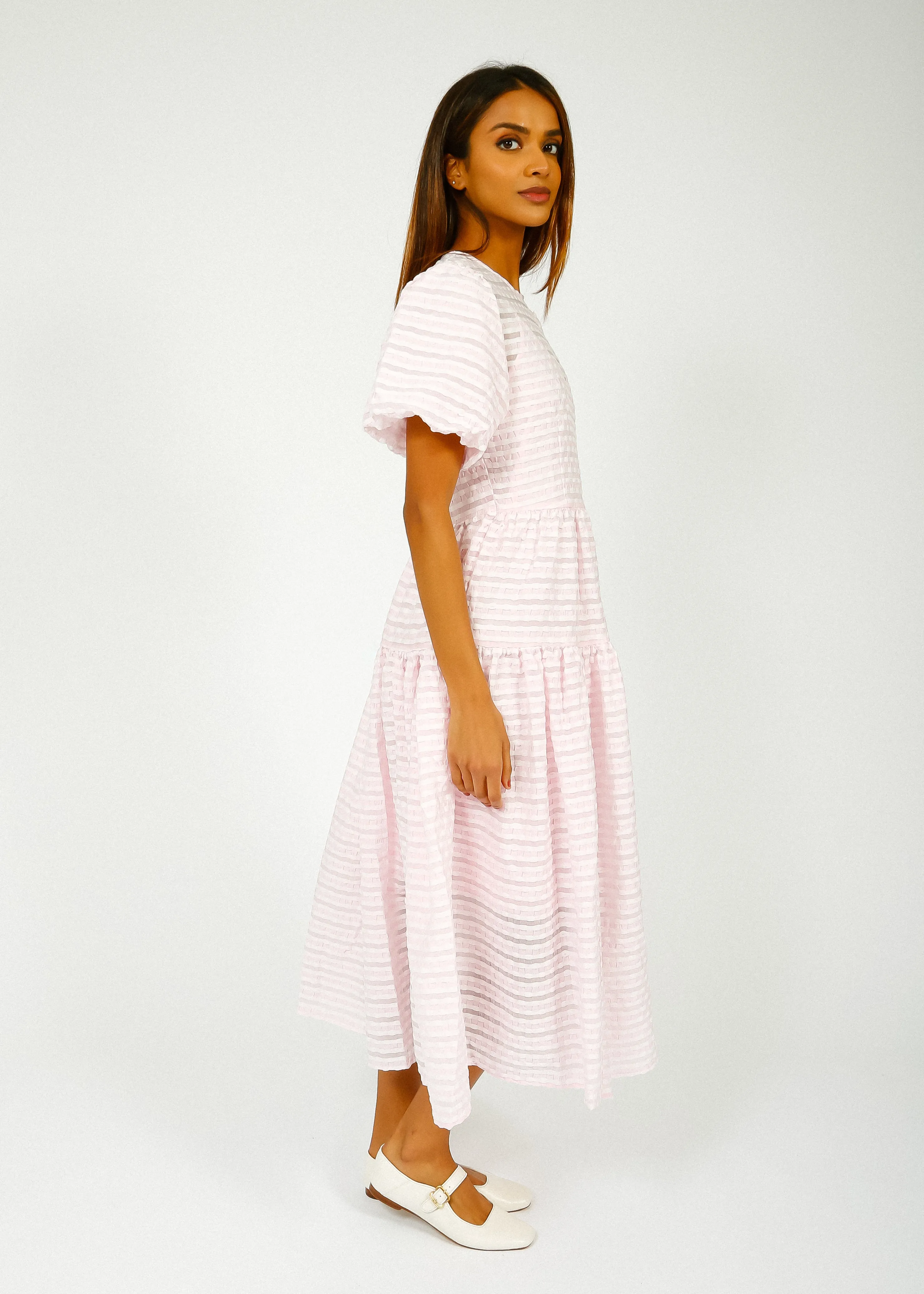 SLF Rochelle Midi Dress in Cradle Pink