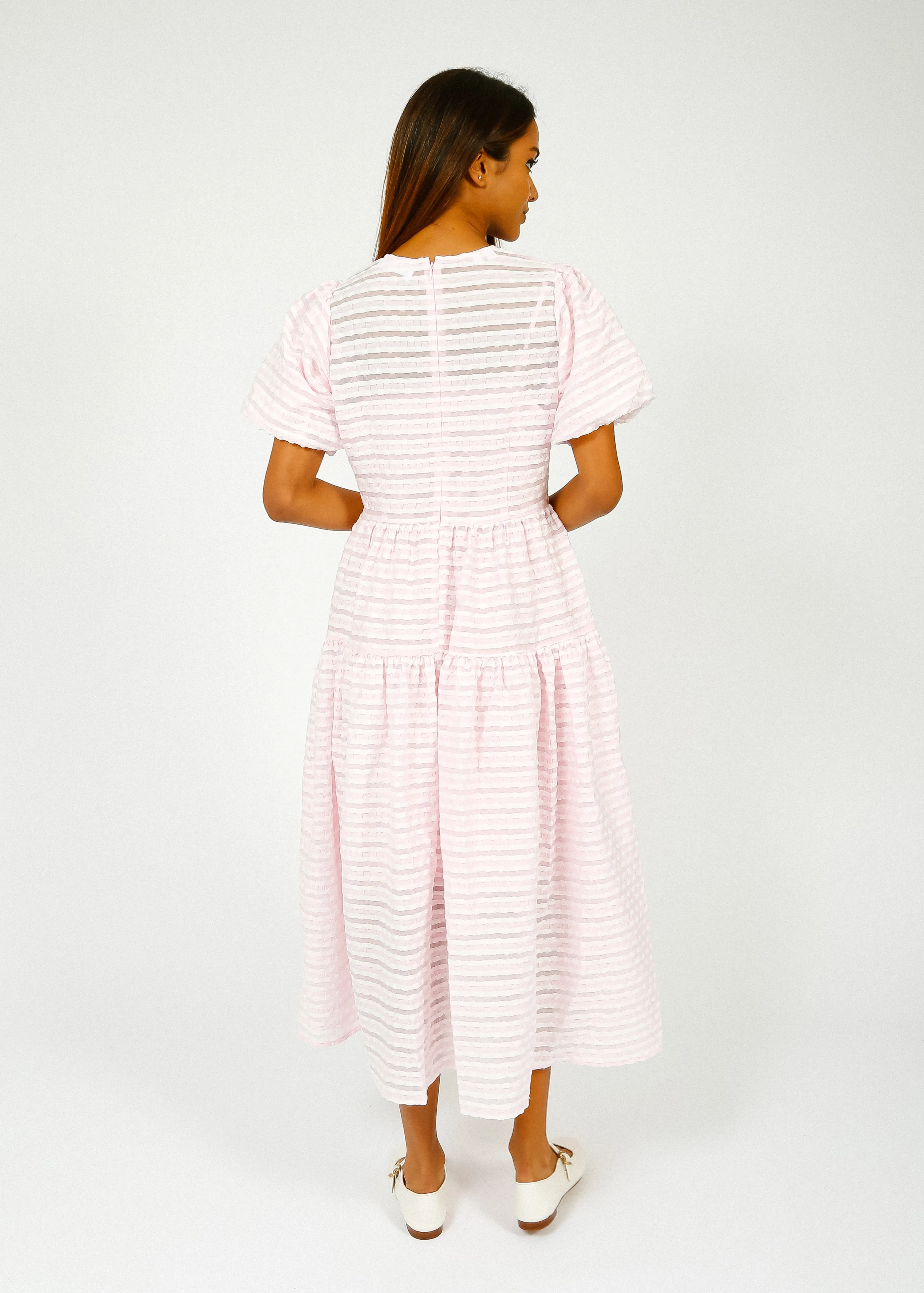 SLF Rochelle Midi Dress in Cradle Pink