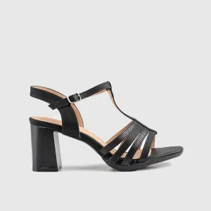 Soft Style Quincy Sandal Black 01494
