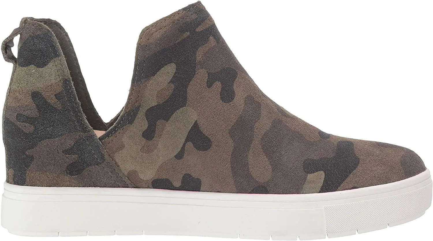 STEVE MADDEN WOMEN'S CANARES CROCO SUEDE SNEAKERS CAMO SUEDE