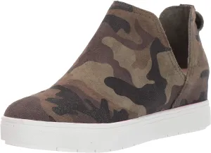 STEVE MADDEN WOMEN'S CANARES CROCO SUEDE SNEAKERS CAMO SUEDE