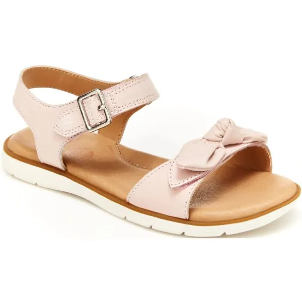 Stride Rite Whitney Girls Leather Milk Pink Dress Sandals