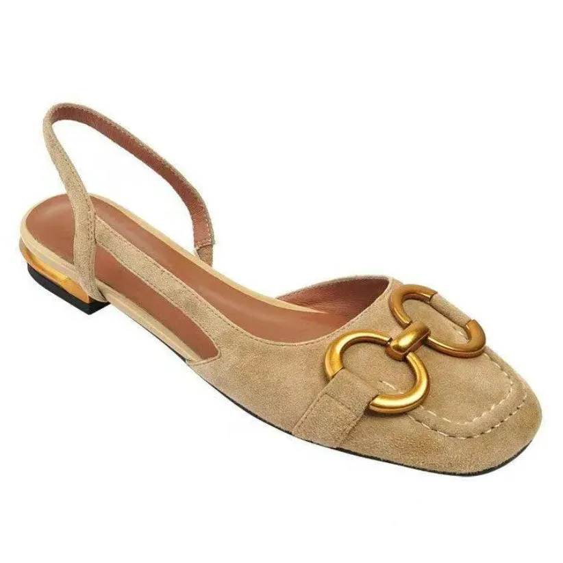 Sylis | Elegant Slingback Flats with Buckle Detail