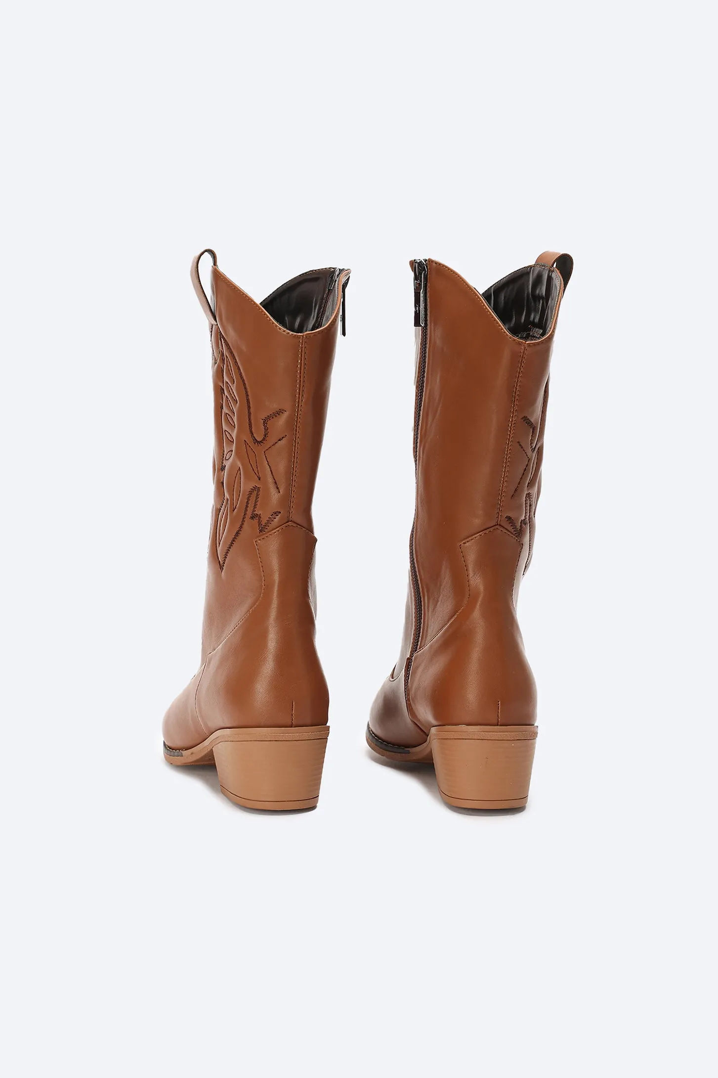 TEXAS COWBOY BOOTS - BROWN