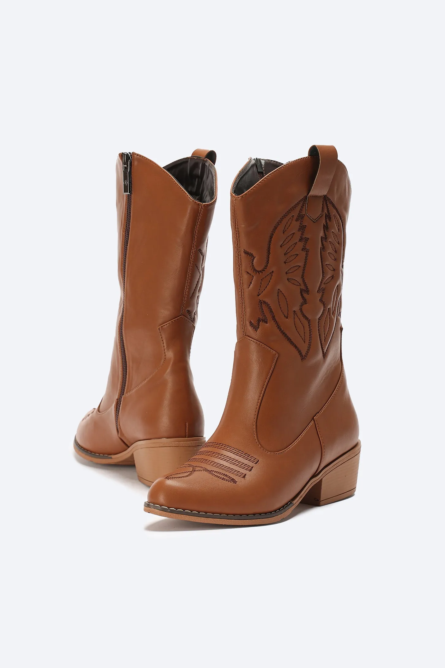 TEXAS COWBOY BOOTS - BROWN