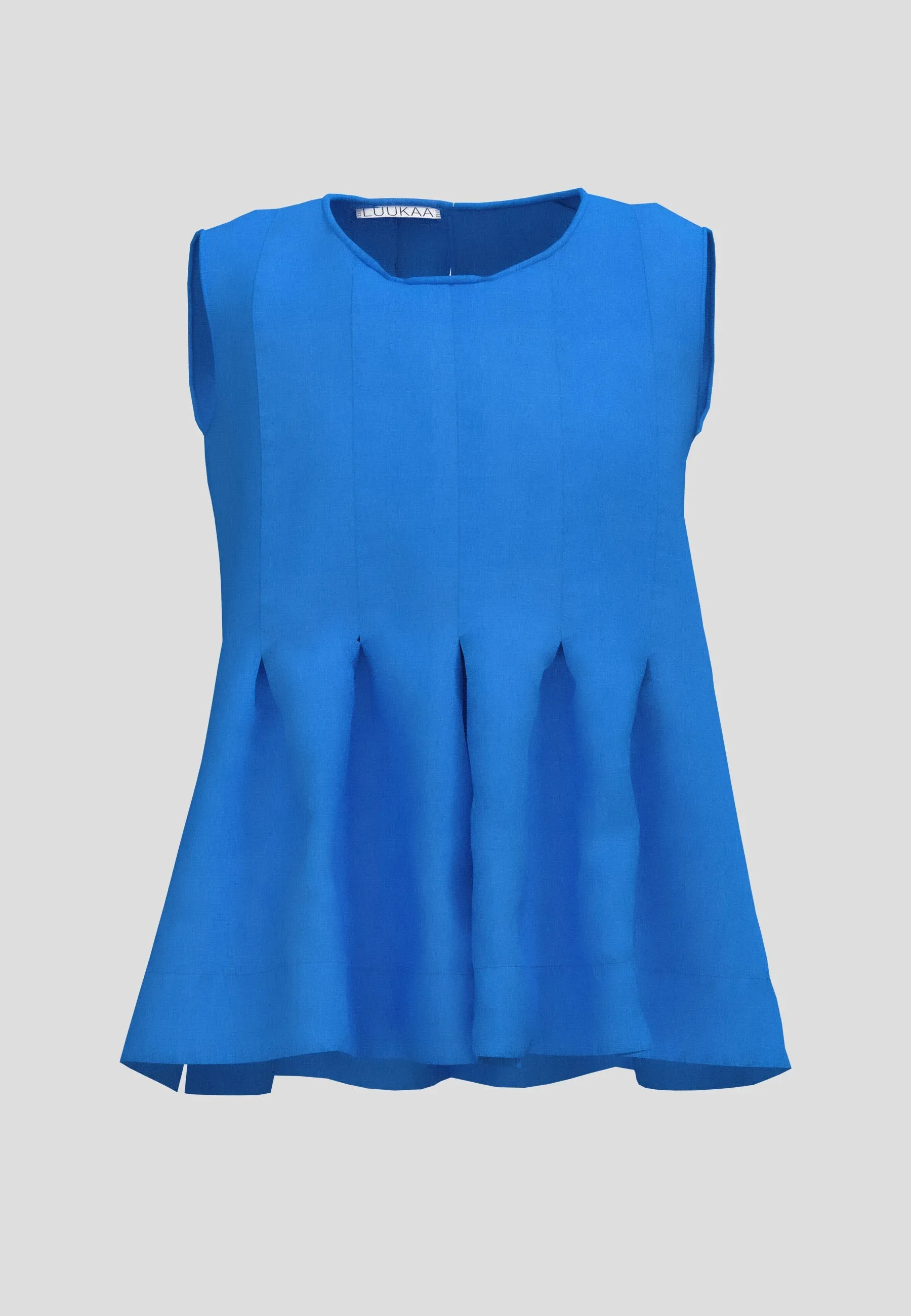 ZELIA – Pleated Linen Top